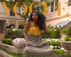 She has taken the Vogue challenge and shared her beautiful photograph as a cover of the popular magazine through her Instagram posts.